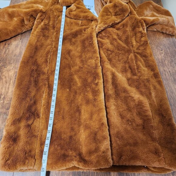 Anthropologie Faux Fur Coat Women's Size XL Style R2019NVL - Picture 3 of 7